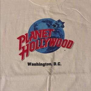 1990s Planet Hollywood Washington, DC Made in the U.S.A. XL Cotton T-Shirt